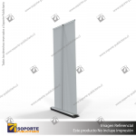 PORTA PENDON ROLLER PRO BASE COLOR ALUMINIO 80*200 CMS (C4)