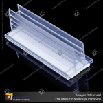 PORTA STOPPER CON ADHESIVO 75*14*25 MM ESPESOR GRAFICA 1-3 MM