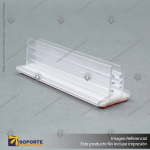 PORTA STOPPER CON ADHESIVO 75*20*25 MM ESPESOR GRAFICA 3-5 MM