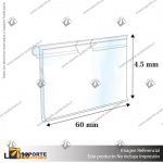 PORTAPRECIO SEMI TRANSPARENTE
