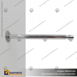 PUCK FRONTAL A MURO 10 CM 8 MM CROMADO