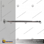 PUCK FRONTAL A MURO 15 CM 10 MM CROMADO