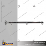 PUCK FRONTAL A MURO 15 CM 8 MM CROMADO