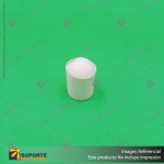 PUNTERA DE GOMA PARA GANCHERA 6 MM BLANCA