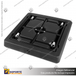 QUITASOL LATERAL CUADRADO 3X3 METROS GRIS CON BASE 