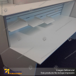 RECEPTION DESK - PRIME LAMINATE WHITE - 1000W X 1200H X 600D