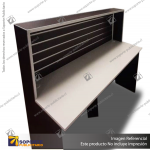 RECEPTION DESK - PRIME LAMINATE WHITE - 1200W X 1200H X 650D