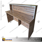 RECEPTION DESK - PRIME LAMINATE WHITE - 1200W X 1200H X 650D
