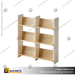 REPISA DOBLE DE MADERA BUDU 