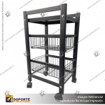 REPISERO METALICO MOVIL 3 NIVELES