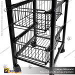 REPISERO METALICO MOVIL 4 NIVELES