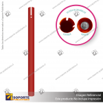 REPUESTO POSTE ROJO PARA SEPARADOR DE FILAS CON CINTA RETRáCTIL