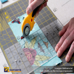 RM-CG-01/GRY 12"X18" DOUBLE-SIDED SELF-HEALING ROTARY MAT, GRAY VARIATION: DEFAULT TITLE