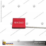 SELLO CANDADO TXCS107 ROJO CABLE 30CM