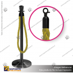 SEPARADOR DE FILAS CORONA NEGRA CON CORDóN DORADO