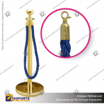 SEPARADOR DE FILAS EMPERADOR DORADO CON CORDON AZUL