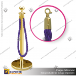 SEPARADOR DE FILAS EMPERADOR DORADO CON CORDON MORADO