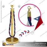 SEPARADOR DE FILAS EMPERADOR DORADO CON CORDóN TRICOLOR