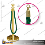 SEPARADOR DE FILAS EMPERADOR DORADO CON CORDóN VERDE