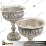 SET DE 2 MACETAS TALLADAS