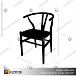SILLA DE MADERA MODELO WISHBONE 
