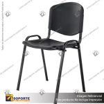 SILLA ISO PLASTICA NEGRA