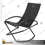 SILLA MECEDORA NEGRA CON APOYA BRAZOS 