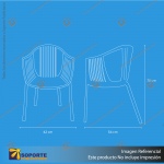 SILLA MODELO DESIGN SUMMER COLOR BLANCO 