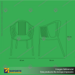SILLA MODELO DESIGN SUMMER COLOR ROJO 