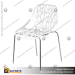 SILLA MODELO FOREST COLOR BLANCO 