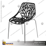 SILLA MODELO FOREST COLOR NEGRO 