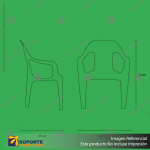 SILLA PLASTICA BLANCA MODELO MILAN 