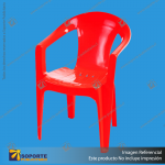 SILLA PLASTICA ROJA MODELO MILAN 