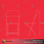 SILLA PLEGABLE MODELO ALTUS COLOR NEGRO 
