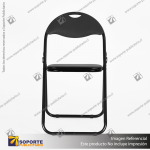 SILLA PLEGABLE MODELO NIZA COLOR NEGRO 