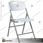 SILLA PUBLICITARIA PLEGABLE COLOR BLANCO 46*83*57 CMS