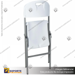 SILLA PUBLICITARIA PLEGABLE COLOR BLANCO 46*83*57 CMS