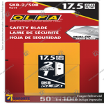 SKB-2 DUAL-EDGE SAFETY BLADE - 5, 10, OR 50 PACKS VARIATION: SKB-2/50B