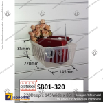 SLATBOX CRATEBOX DISPLAY CONTAINERS - CLEAR - JUMBO: 295L X 285W X 175H - CODE: SB01-350-CL