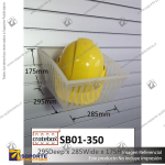 SLATBOX CRATEBOX DISPLAY CONTAINERS - CLEAR - LONG: 220L X 145W X 85H - CODE: SB01-320-CL