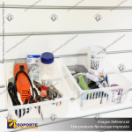 SLATBOX CRATEBOX DISPLAY CONTAINERS - CLEAR - LONG: 220L X 145W X 85H - CODE: SB01-320-CL