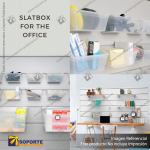 SLATBOX POPBOX DISPLAY CONTAINERS - CLEAR - JUMBO: SB01-240-CL  357L X 560W X 183H