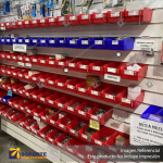 SLATBOX STORBOX AND SHELFBOX DISPLAY CONTAINERS - RED - SB01-05D ? 225L X 140W X 85H