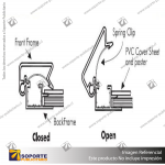 SNAP POSTA FRAME COMPONENT: BOTTOM EXTRUSION (ALUMINIUM)
