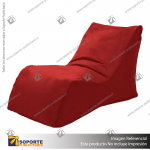 SOFA POUF MODELO OUTDOOR COLOR ROJO 