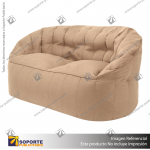 SOFA POUF MODELO SHELL DOBLE COLOR BEIGE 