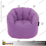 SOFA POUF MODELO SHELL KIDS COLOR LILA 