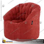 SOFA POUF SHELL V2 COLOR ROJO 