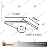 SOPORTE ADHESIVO PARA TECHO 20*20 MM