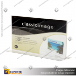 T SHAPE STAND-UP SIGN HOLDER (LANDSCAPE) A4 CLEAR